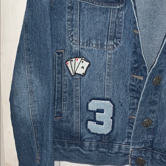 Kids large denim jean jacket! - Picture 2 of 5